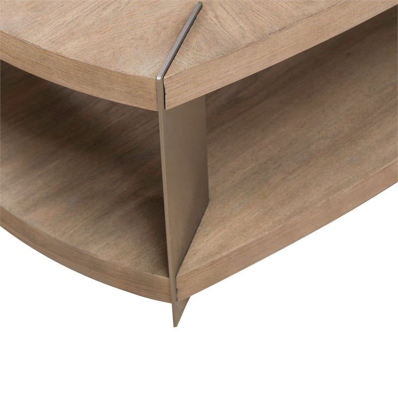 Liberty Furniture Harlow Oval Cocktail Table - Brown