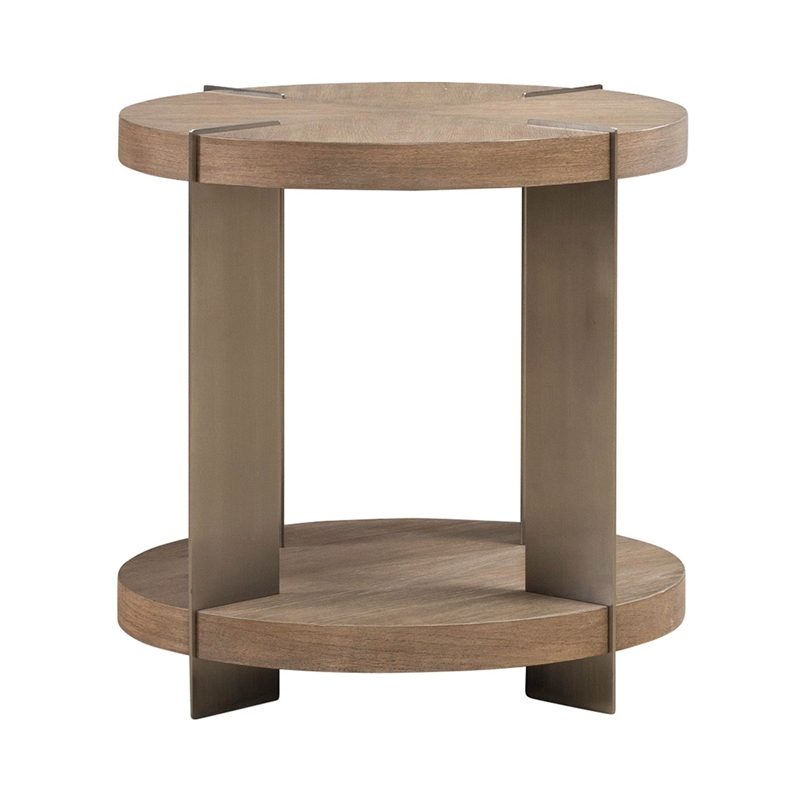 Liberty Furniture Harlow Round End Table - Brown