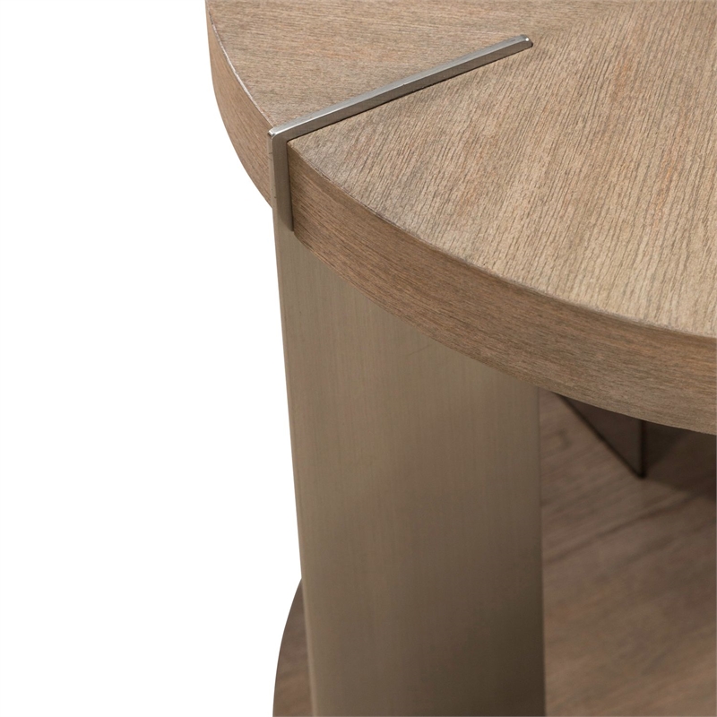 Liberty Furniture Harlow Round End Table - Brown