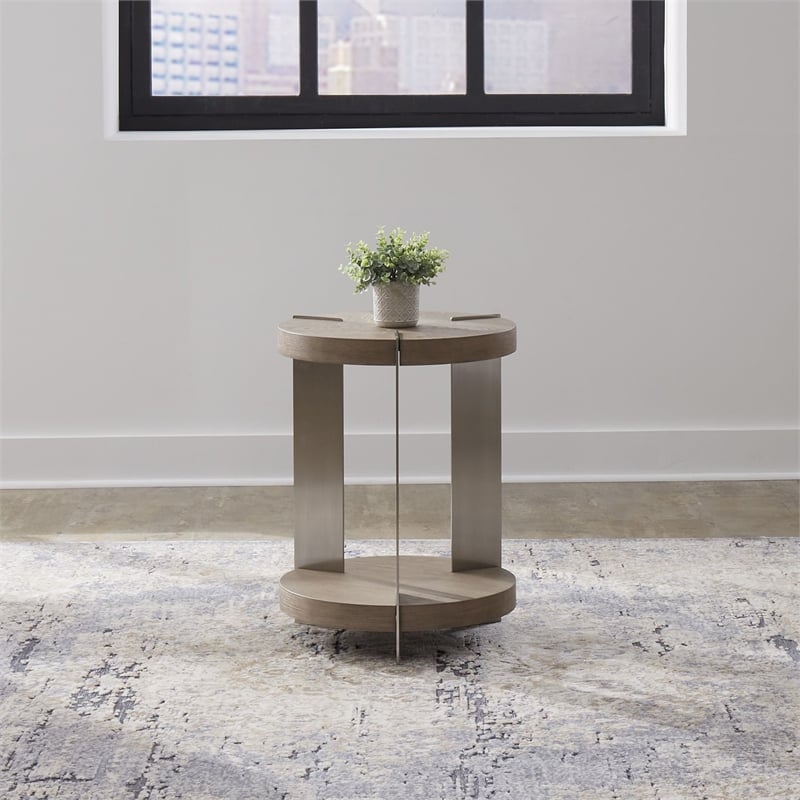 Liberty Furniture Harlow Chairside Table - Brown