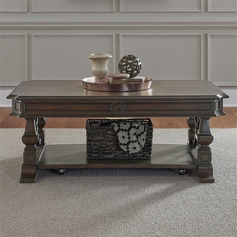 Liberty Furniture Provence Park Cocktail Table - Brown