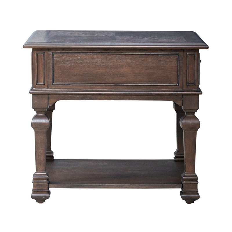Liberty Furniture Provence Park Drawer End Table - Brown