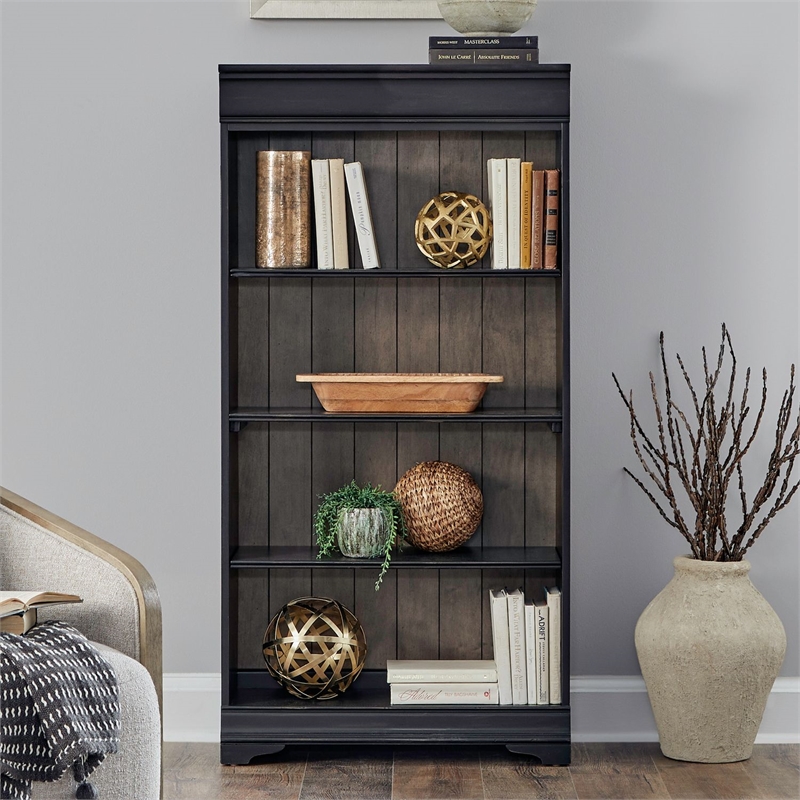 Liberty Furniture Meritage 60 Inch Bookcase (RTA) - Black