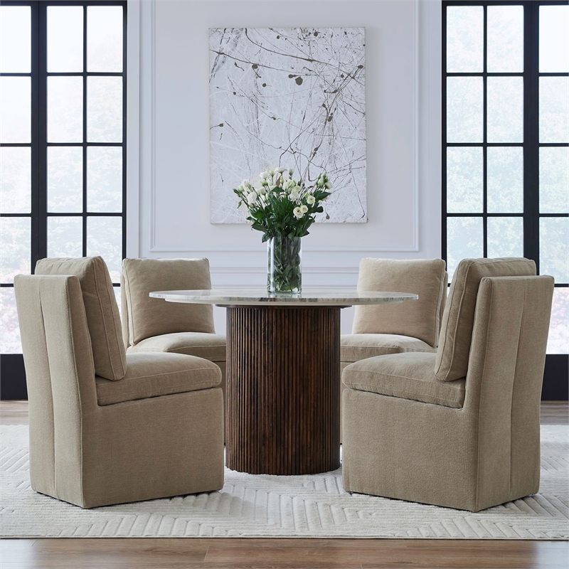 Liberty Furniture Accent Dining Chairs - Squared Back - Wicker - Set of Four