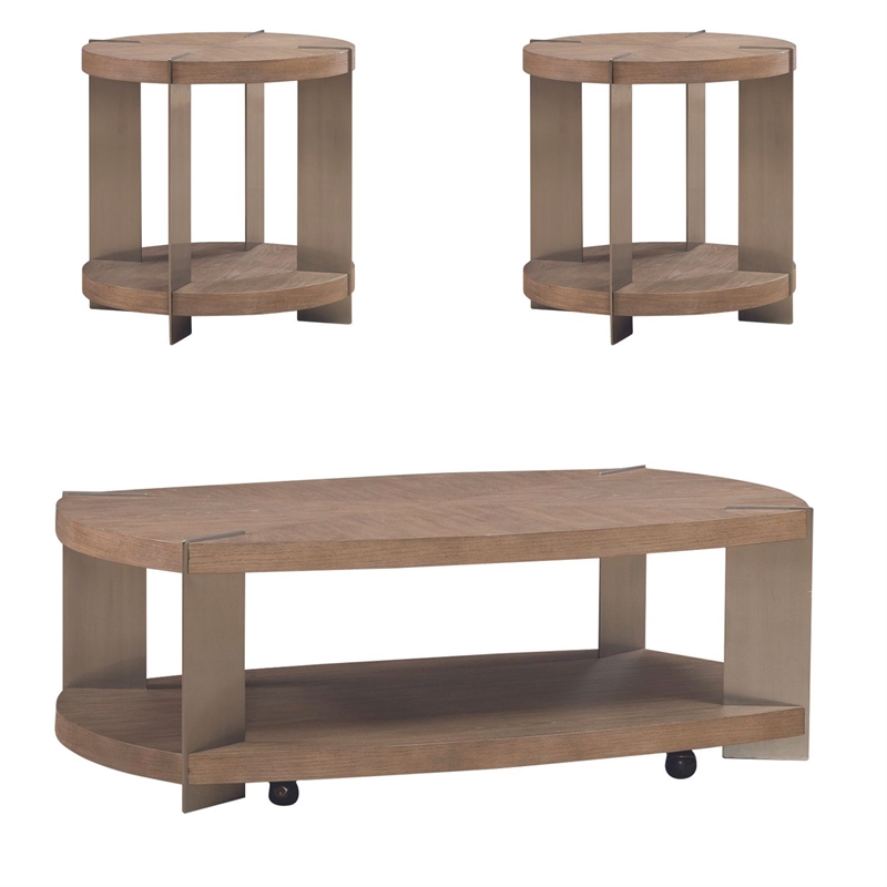 Liberty Furniture Harlow Opt 3 Piece Set - Brown