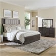 Liberty Furniture Modern Edge Queen Upholstered Bed Dresser Mirror - Brown