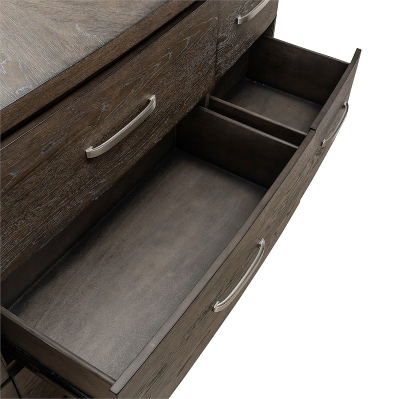 Liberty Furniture Cascade Falls 9 Drawer Dresser - Brown