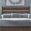 Liberty Furniture Cascade Falls Queen Panel Bed Dresser & Mirror Chest - Brown