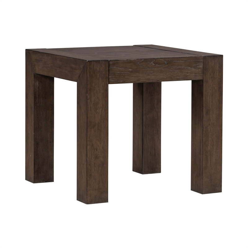Liberty Furniture Cascade Falls Square End Table - Brown