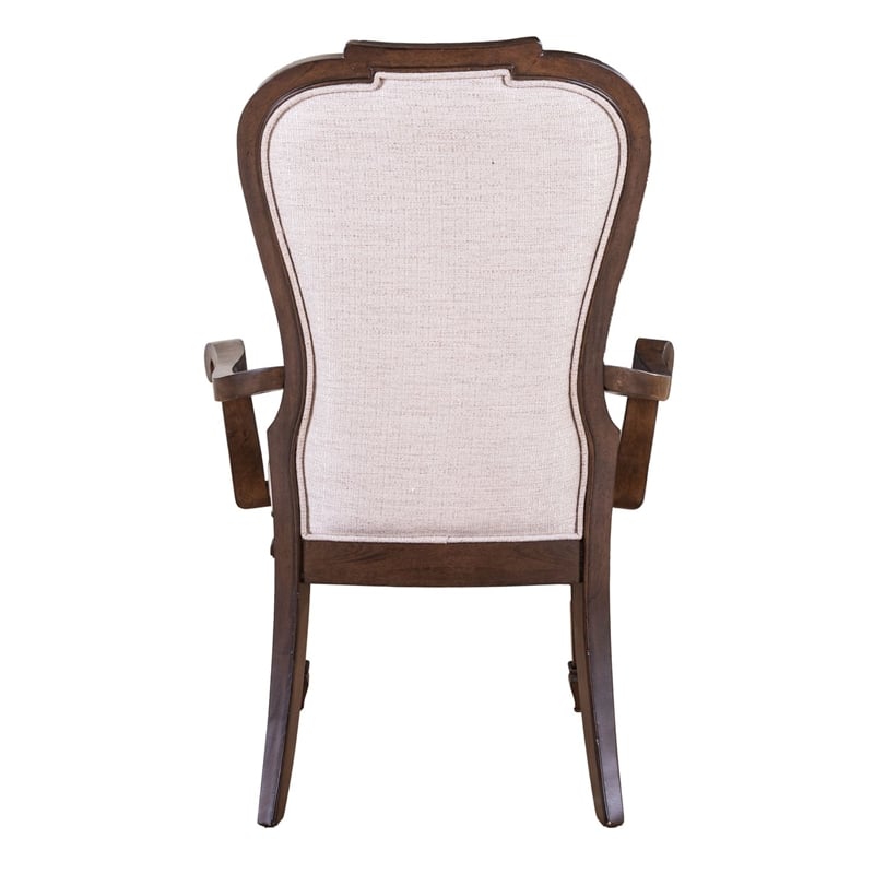 Liberty Furniture Provence Park Upholstered Arm Chair (RTA) - Set of 2 - Brown
