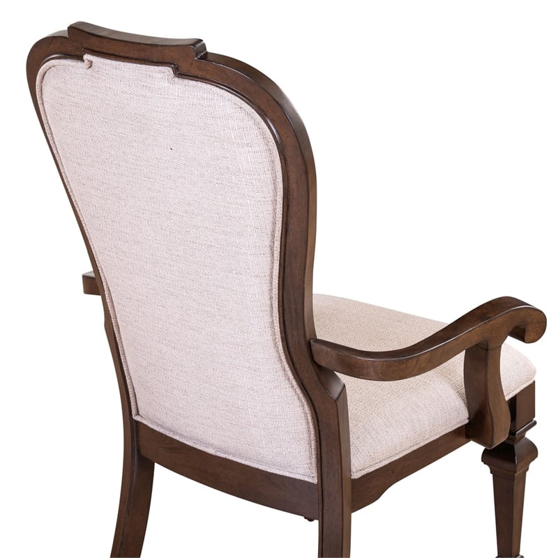 Liberty Furniture Provence Park Upholstered Arm Chair (RTA) - Set of 2 - Brown