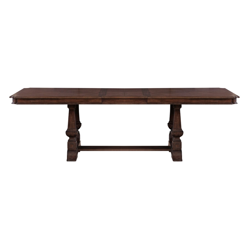 Liberty Furniture Provence Park 7 Piece Trestle Table Set - Brown