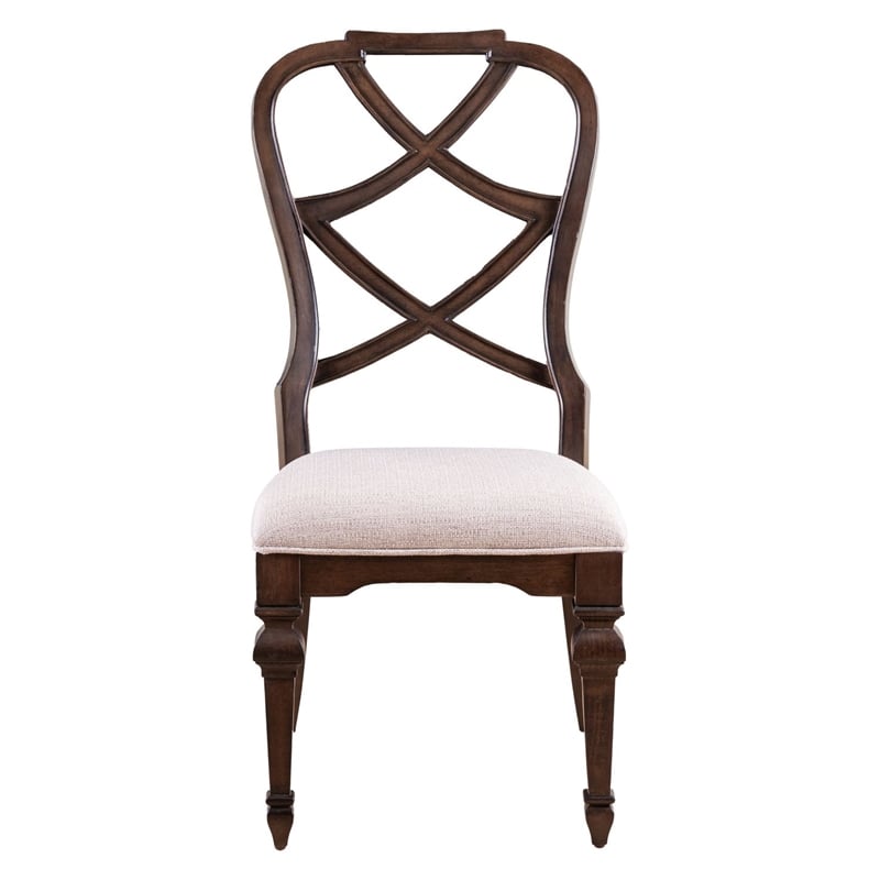 Liberty Furniture Provence Park Wood Back Side Chair (RTA) - Set of 2 - Brown