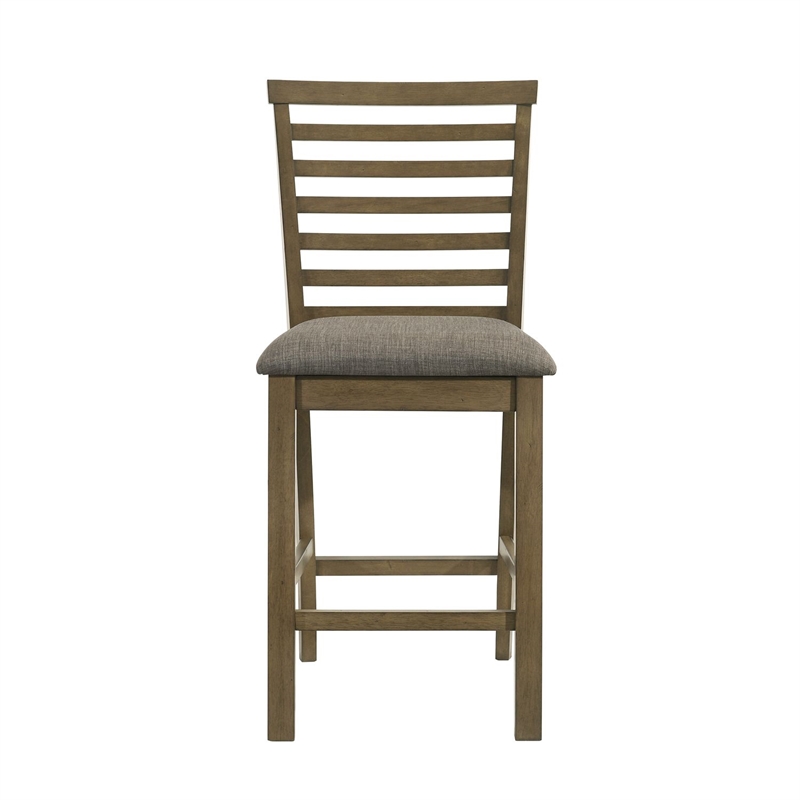 Liberty Furniture Brook Bay Uph Ladder Back Counter Chair (RTA) - Set of 2