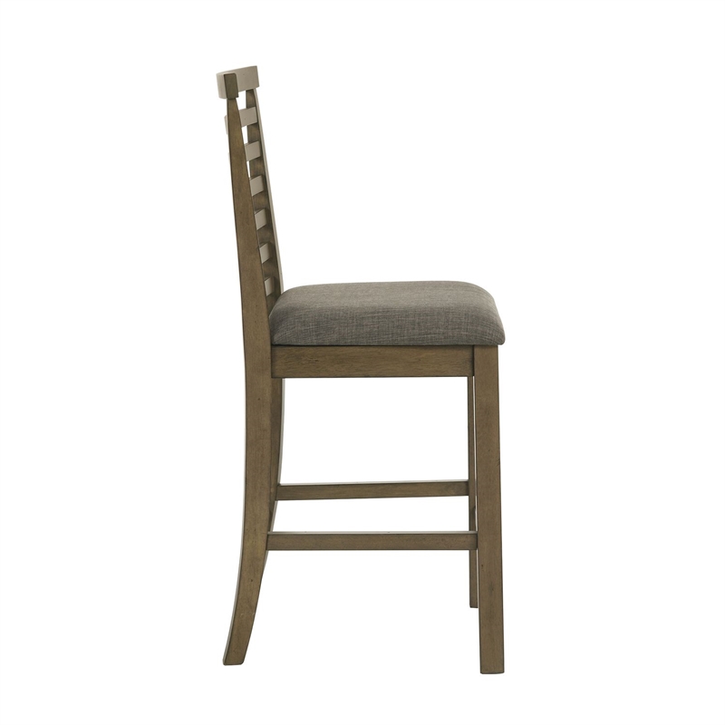Liberty Furniture Brook Bay Uph Ladder Back Counter Chair (RTA) - Set of 2
