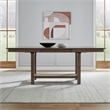 Liberty Furniture Brook Bay Opt 6 Piece Gathering Trestle Table - Brown