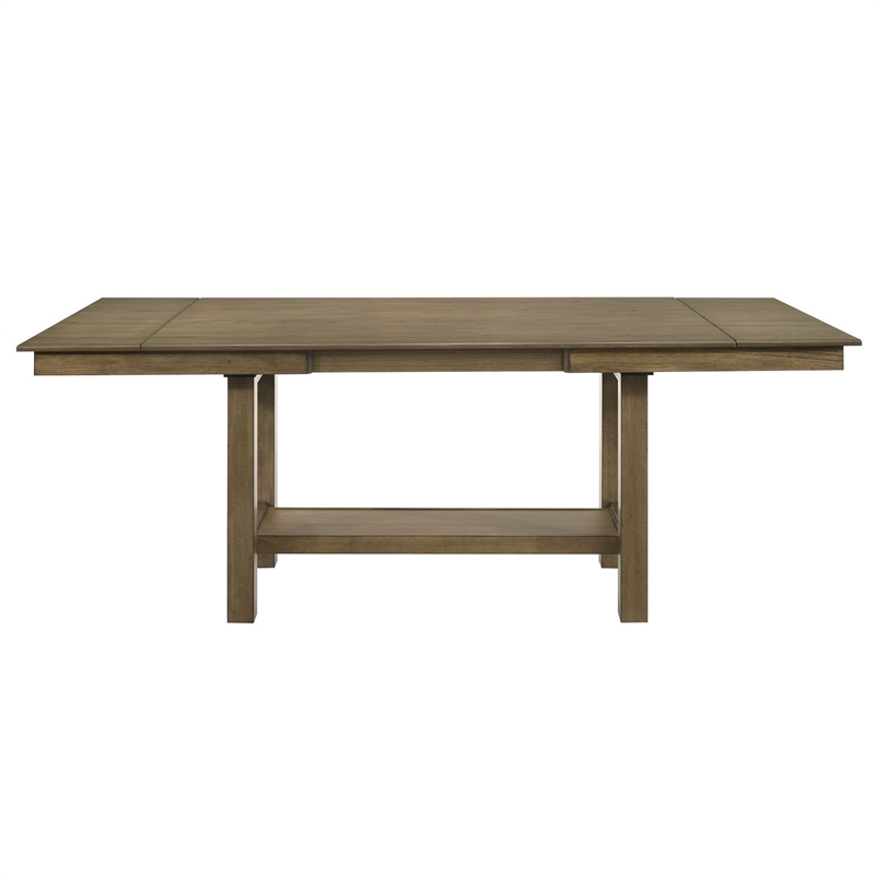 Liberty Furniture Brook Bay Opt 6 Piece Gathering Trestle Table - Brown