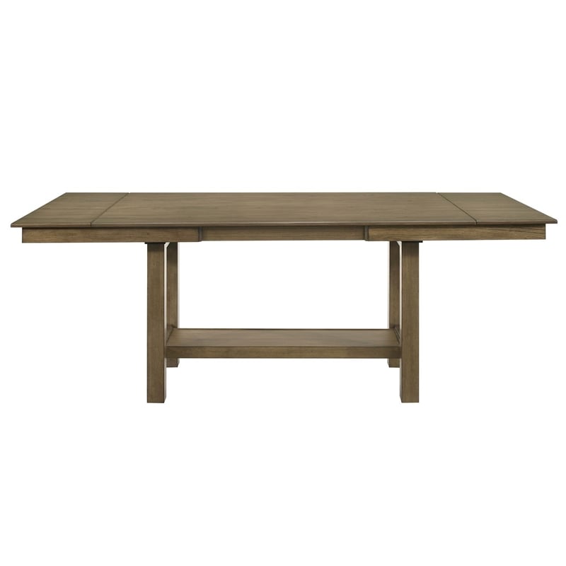 Liberty Furniture Brook Bay Opt 5 Piece Gathering Trestle Table - Brown