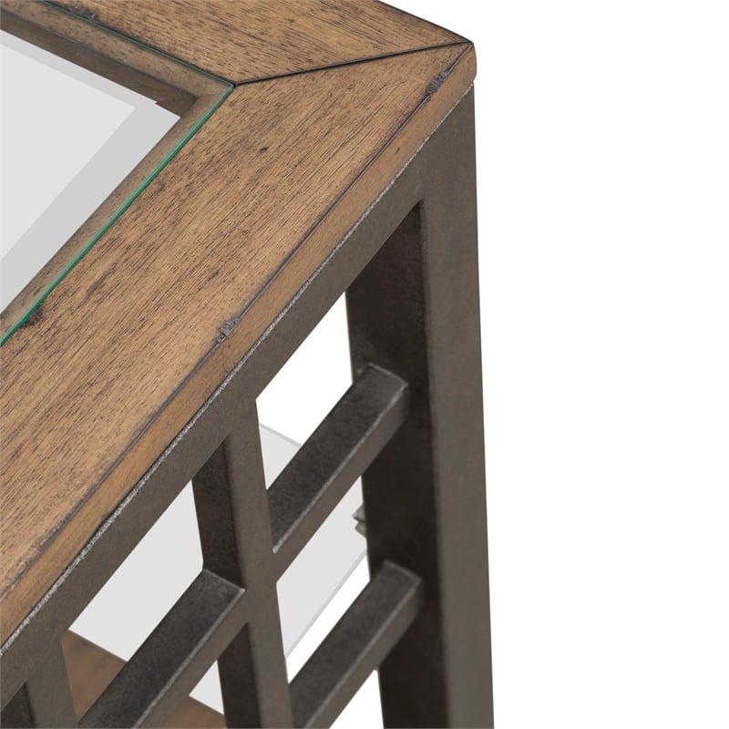 Liberty Furniture Bayhill Trellis End Table - Brown