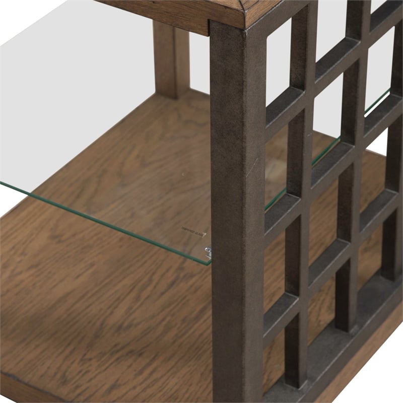Liberty Furniture Bayhill Trellis End Table - Brown