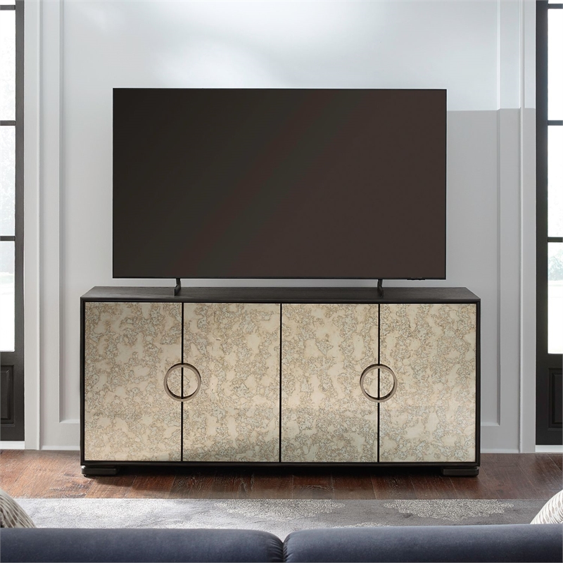 Liberty Furniture Barlowe 4 Door Accent Cabinet - Brown