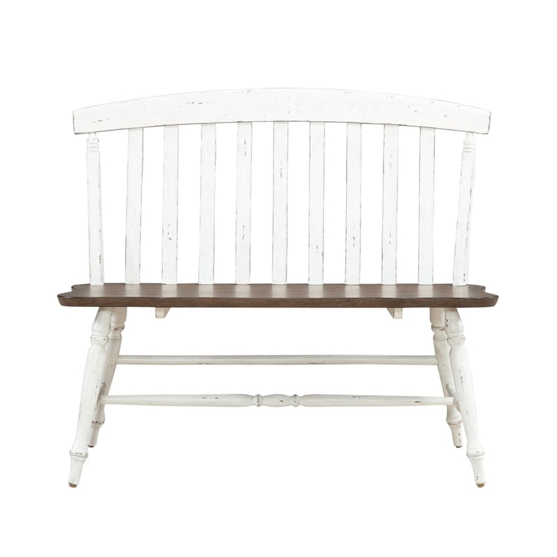 Liberty Furniture Al Fresco Slat Back Bench (RTA) - White