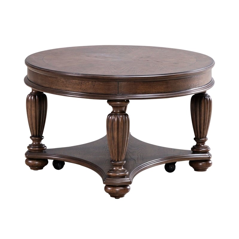 Liberty Furniture Allington Oval Cocktail Table - Brown