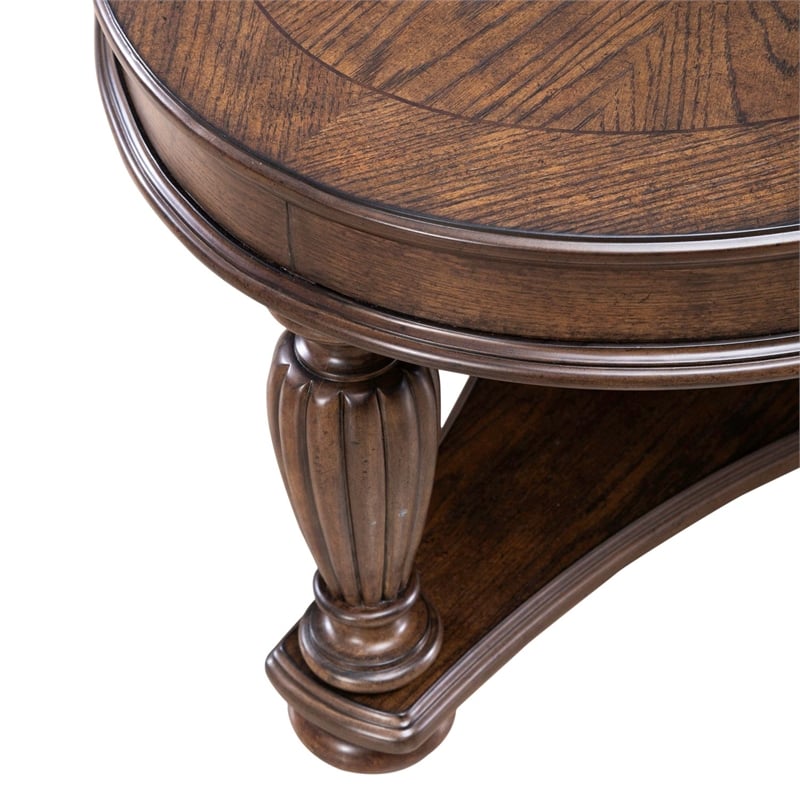 Liberty Furniture Allington Oval Cocktail Table - Brown