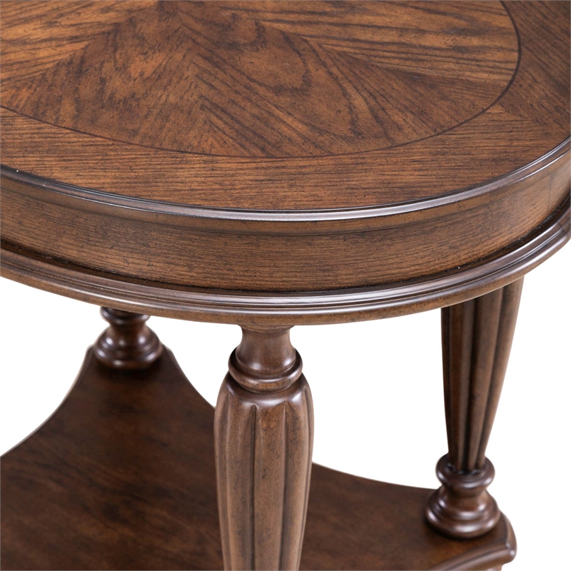 Liberty Furniture Allington Oval End Table - Brown