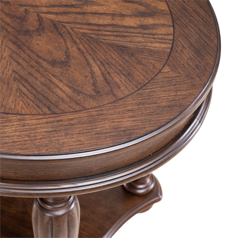 Liberty Furniture Allington Oval End Table - Brown