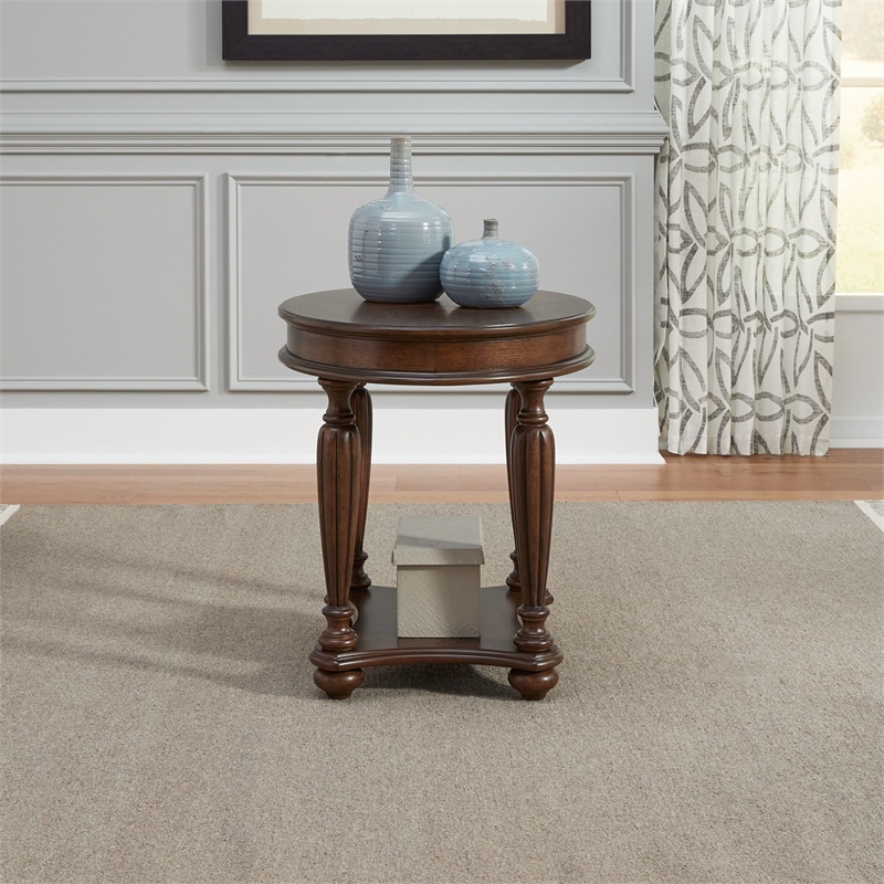 Liberty Furniture Allington Oval End Table - Brown