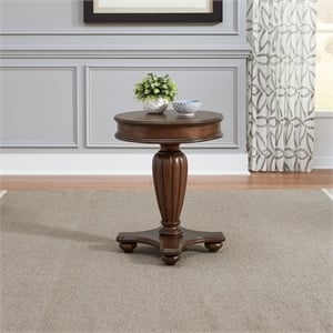 Liberty Furniture Allington Round End Table - Brown