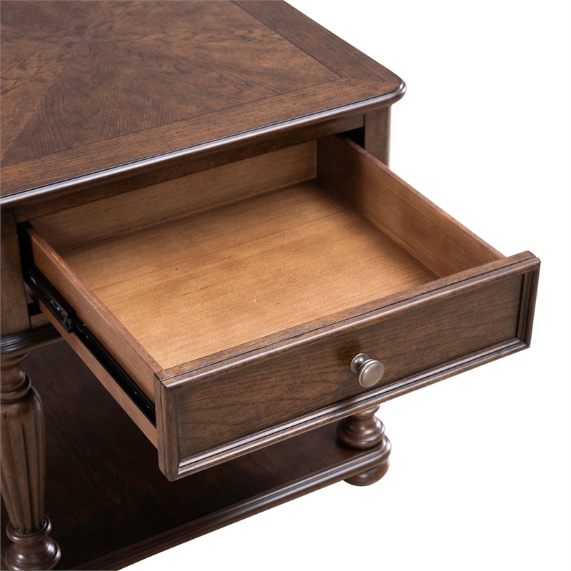 Liberty Furniture Allington Rectangular End Table - Brown