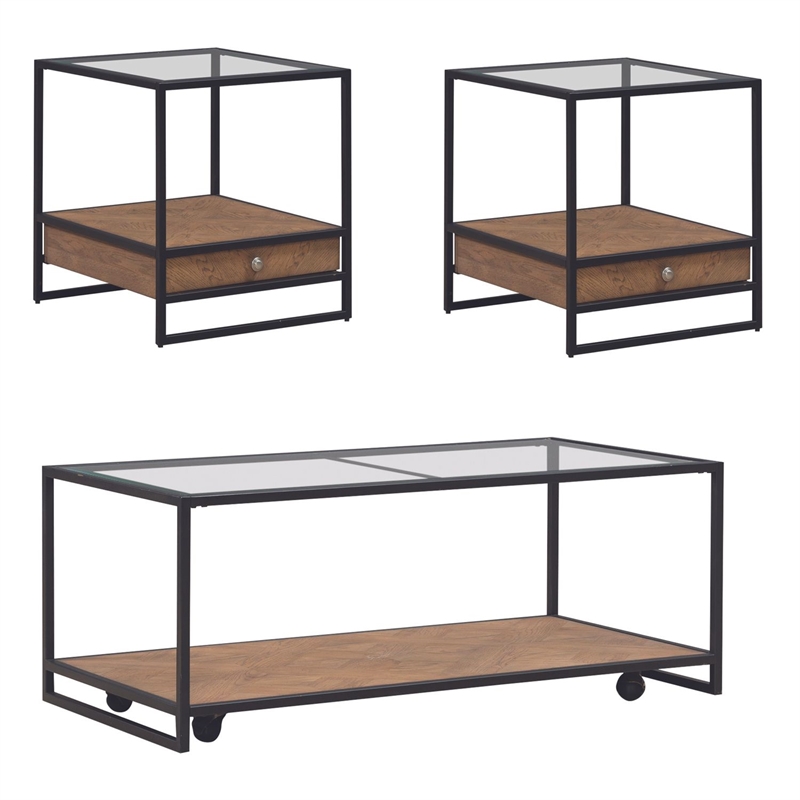 Liberty Furniture Bedford 3 Piece Set - Brown
