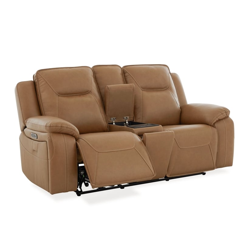 Liberty Furniture Callihan Loveseat w/ Console P3 & ZW - Brown