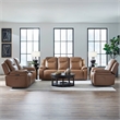 Liberty Furniture Callihan Sofa w/ Loveseat & Recliner - Brown
