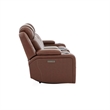Liberty Furniture Caswell Loveseat w/ Console P2 & ZG - Brown