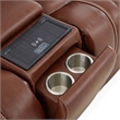Liberty Furniture Caswell Loveseat w/ Console P2 & ZG - Brown