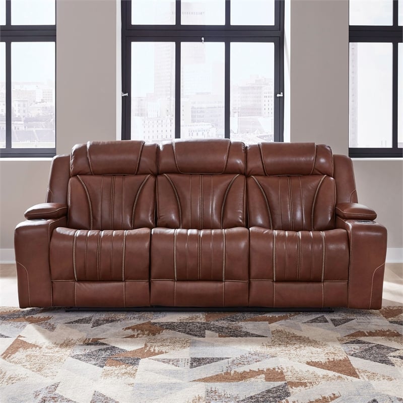 Liberty Furniture Caswell Sofa P2 & ZG - Brown