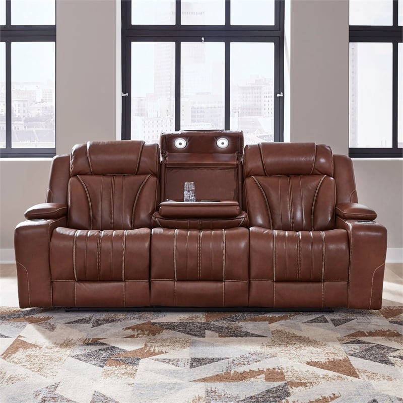 Liberty Furniture Caswell Sofa & Recliner - Brown