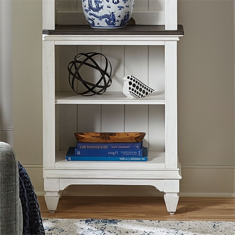 Liberty Furniture Allyson Park Entertainment Center with Piers - White