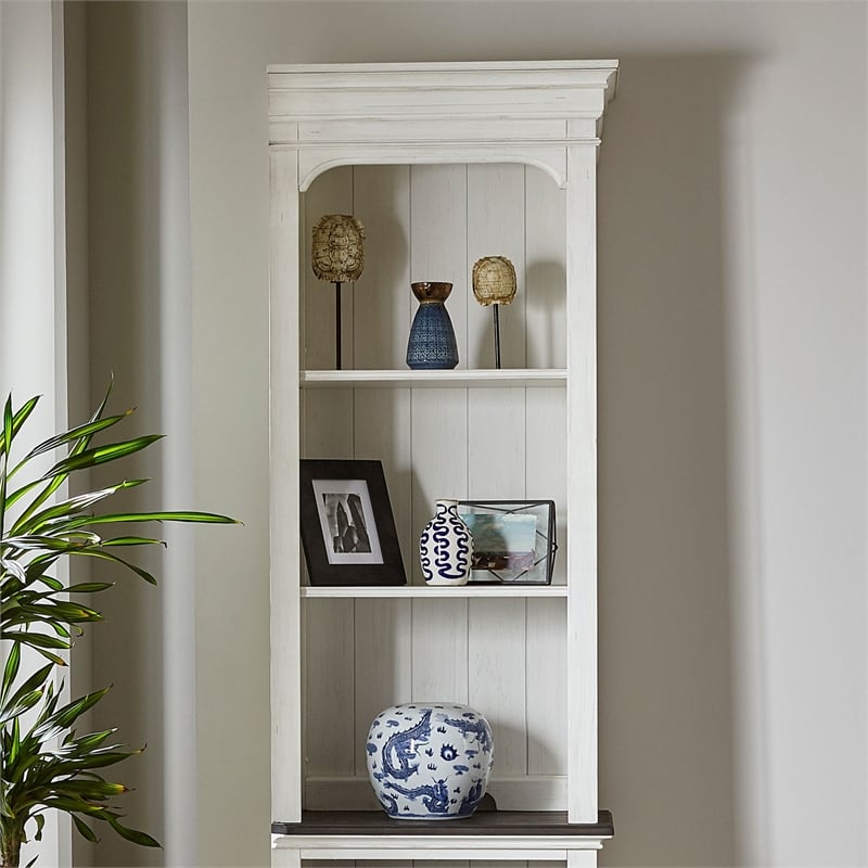 Liberty Furniture Allyson Park Entertainment Center with Piers - White