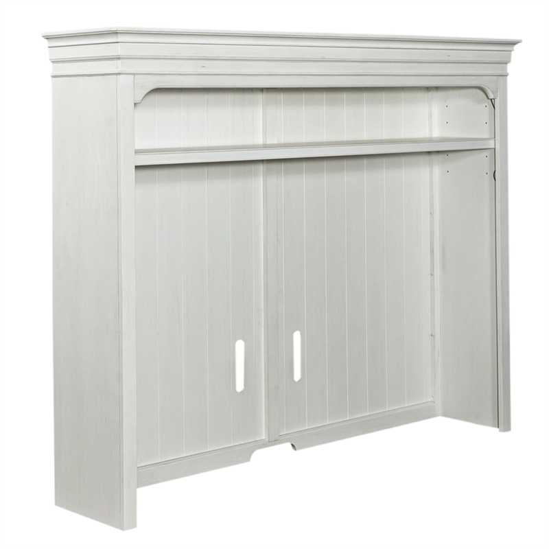 Liberty Furniture Allyson Park Entertainment Center with Piers - White
