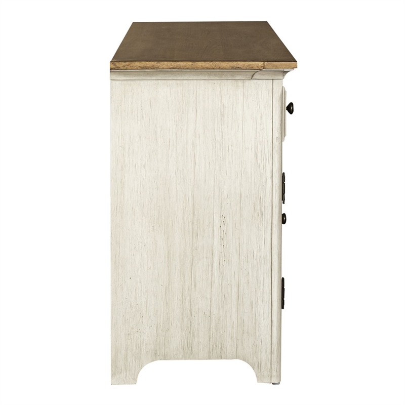 Liberty Furniture Farmhouse Reimagined Opt Entertainment Center - White