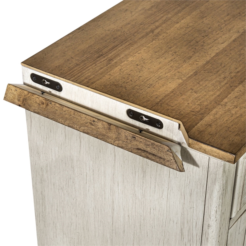 Liberty Furniture Farmhouse Reimagined Entertainment TV Stand - White