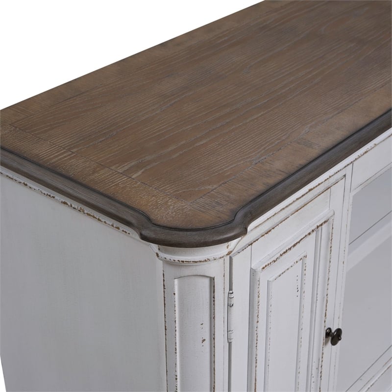 Liberty Furniture Fireplace TV Consoles 82 Inch Fireplace TV Console - Brown