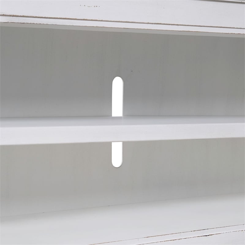 Liberty Furniture Fireplace TV Consoles 82 Inch Fireplace TV Console - Brown