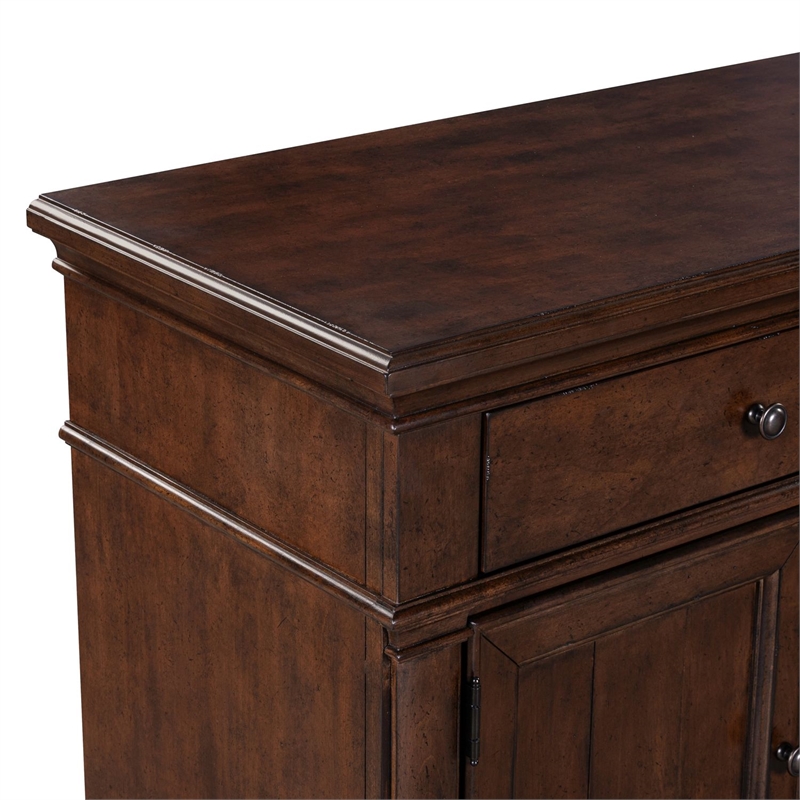 Liberty Furniture Fireplace TV Consoles 84 Inch Fireplace TV Console - Brown