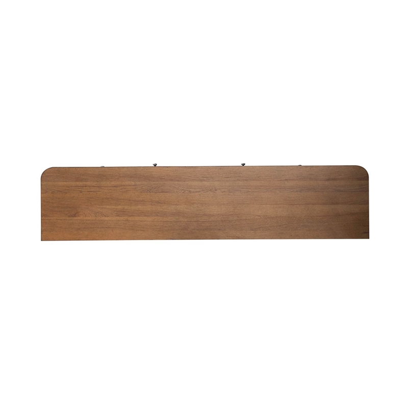 Liberty Furniture Fireplace TV Consoles 80 Inch Fireplace TV Console - Brown