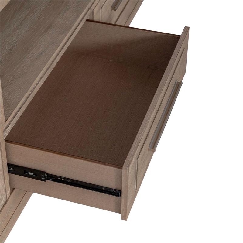 Liberty Furniture Fireplace TV Consoles 80 Inch Fireplace TV Console - Brown